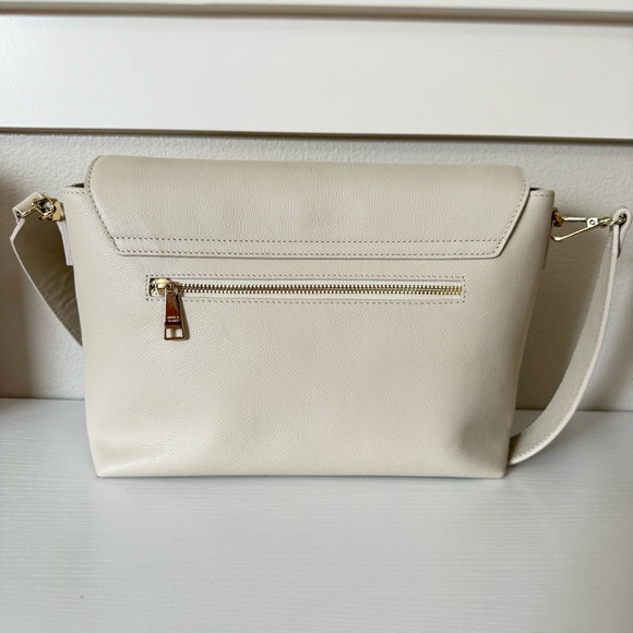 Like New Mina Baie Audrey Leather Bag - Bone - Picture 2 of 6